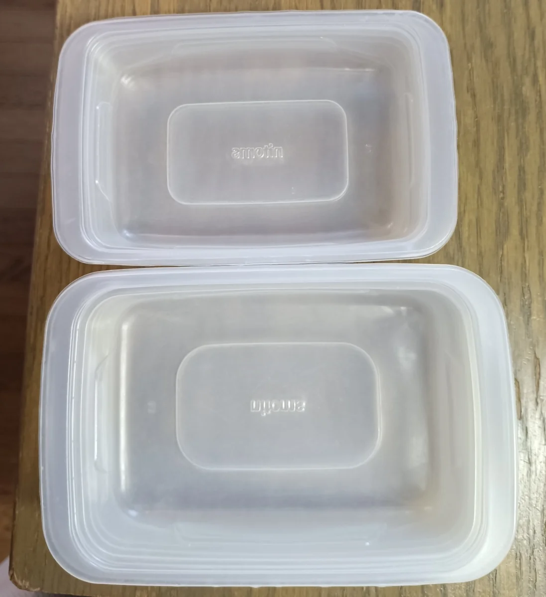 手元に残しているニトムズのごはん冷凍パックの二つのサイズ
