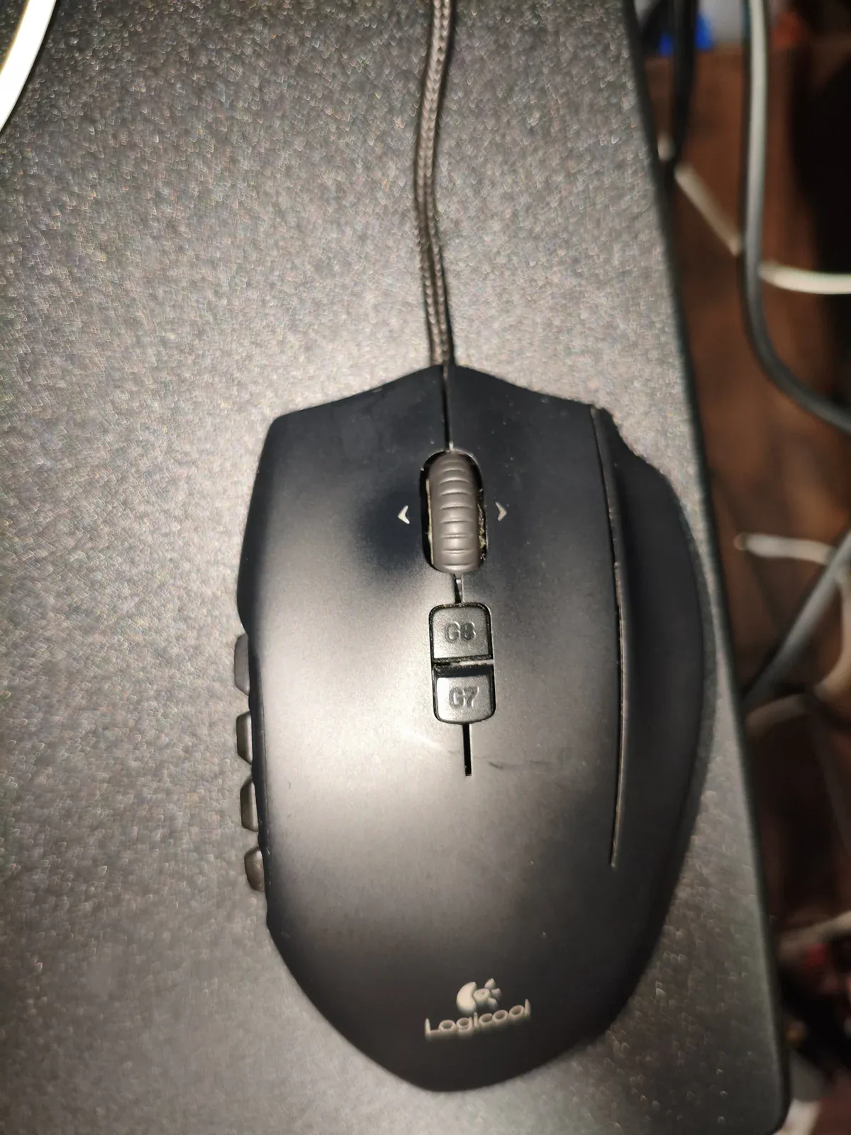 普段使っているG600を上から写した写真